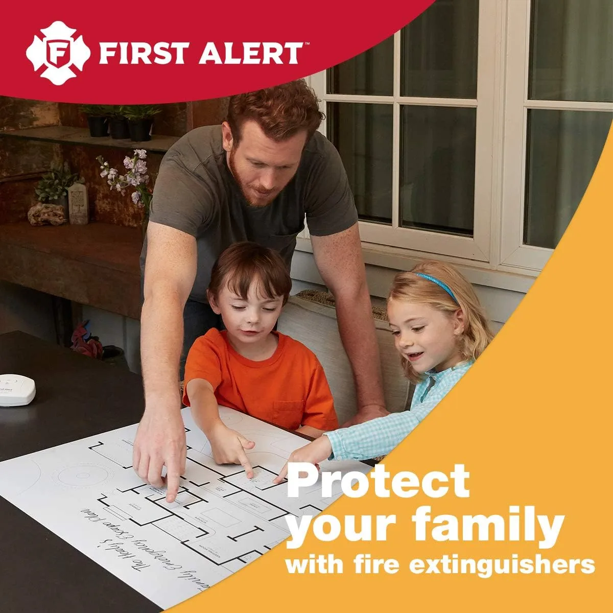 FIRST ALERT KITCHEN5 Fire Extinguisher, KFE2S5, UL RATED 5-B:C, White, 1-Pack SINGLE PACK