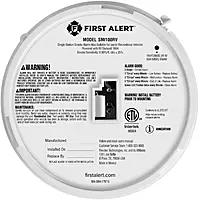 First Alert 1046846 RV Approved Battery-Operated Smoke Alarm