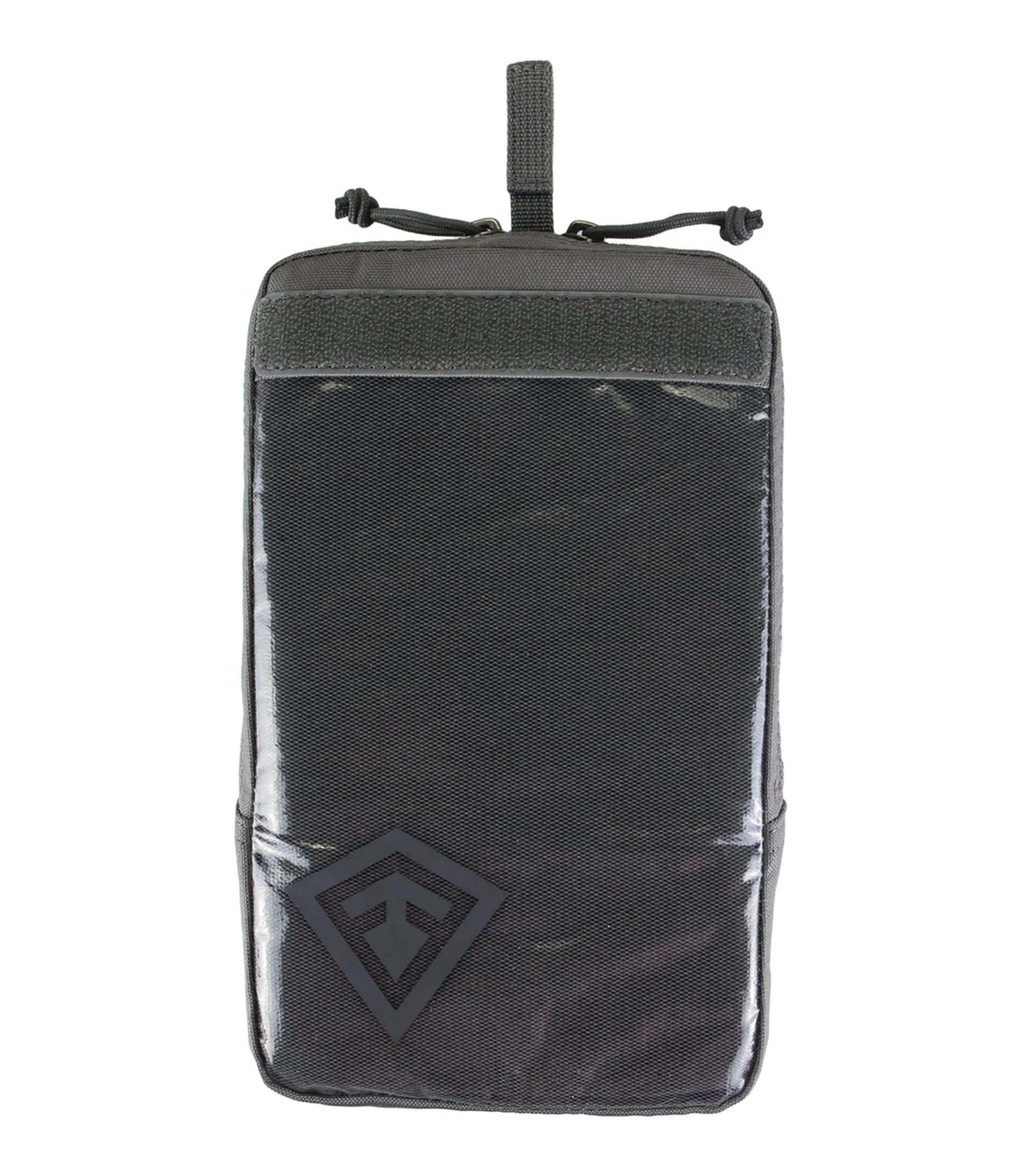 FIRST TACTICAL Hook & Loop Velcro Pouch with Clear Micro-Mesh Face