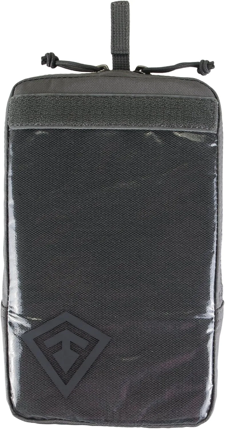 FIRST TACTICAL Hook & Loop Velcro Pouch with Clear Micro-Mesh Face