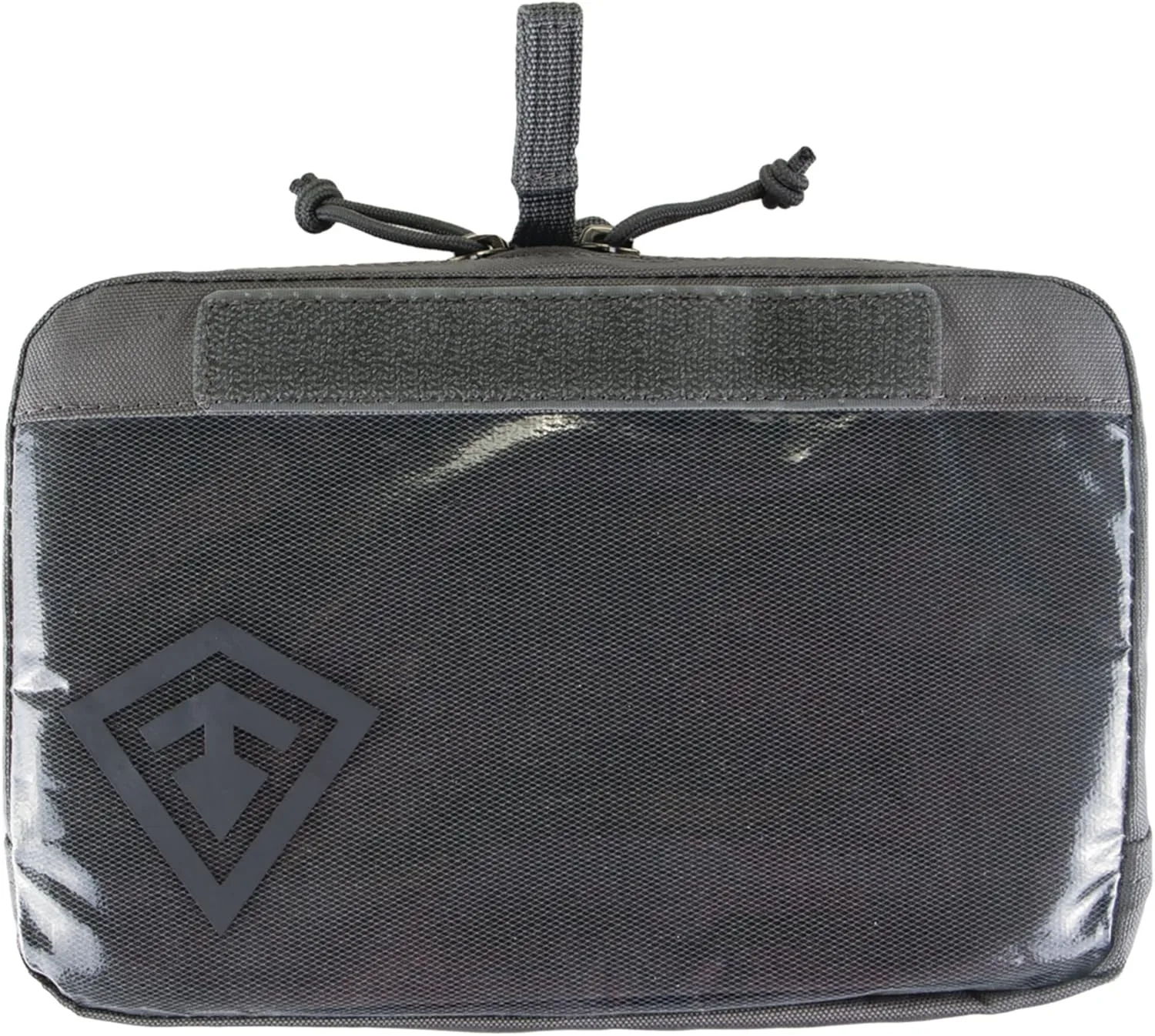 FIRST TACTICAL Hook & Loop Velcro Pouch with Clear Micro-Mesh Face
