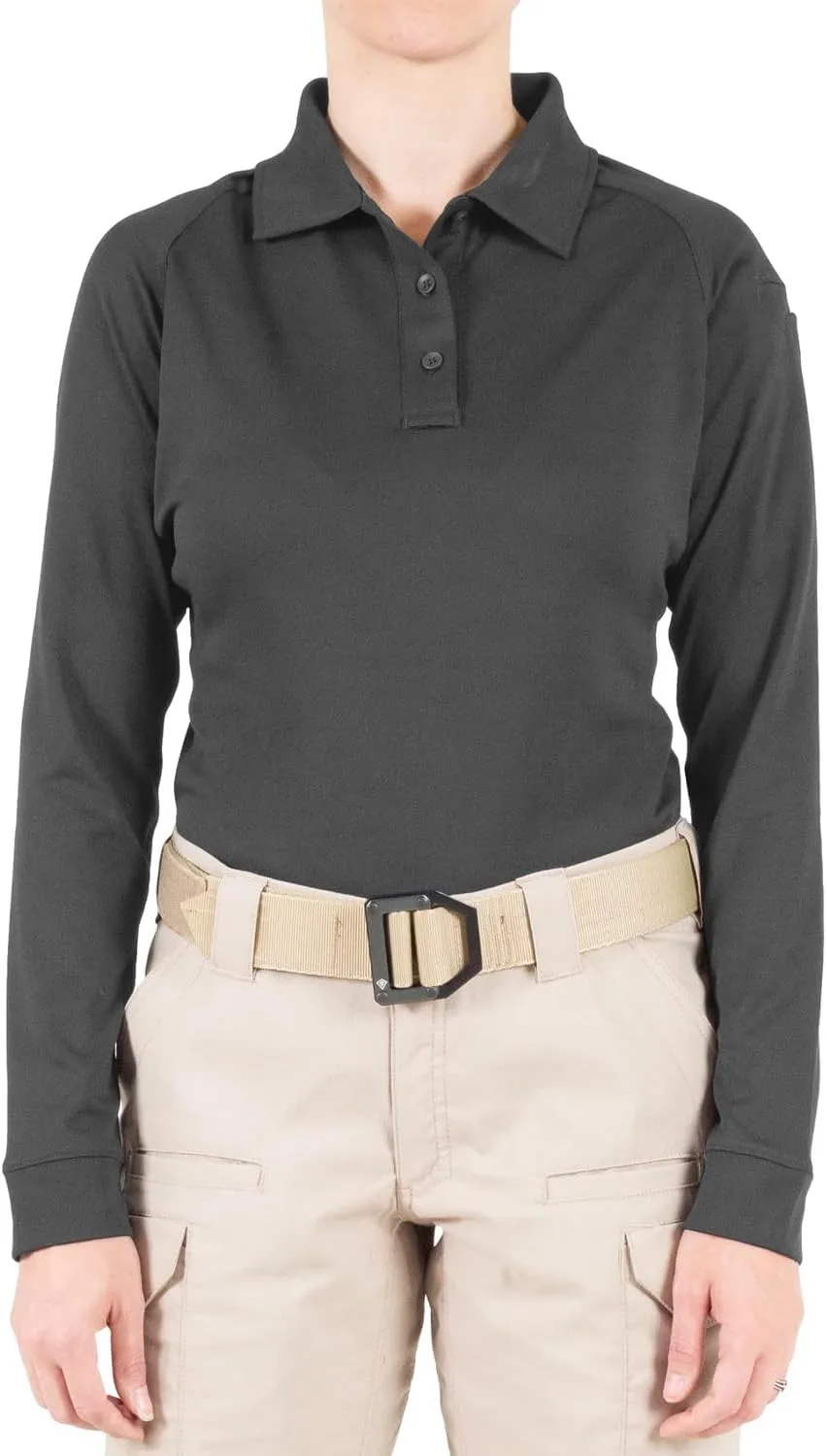 First Tactical Women's Performance Long Sleeve Polo