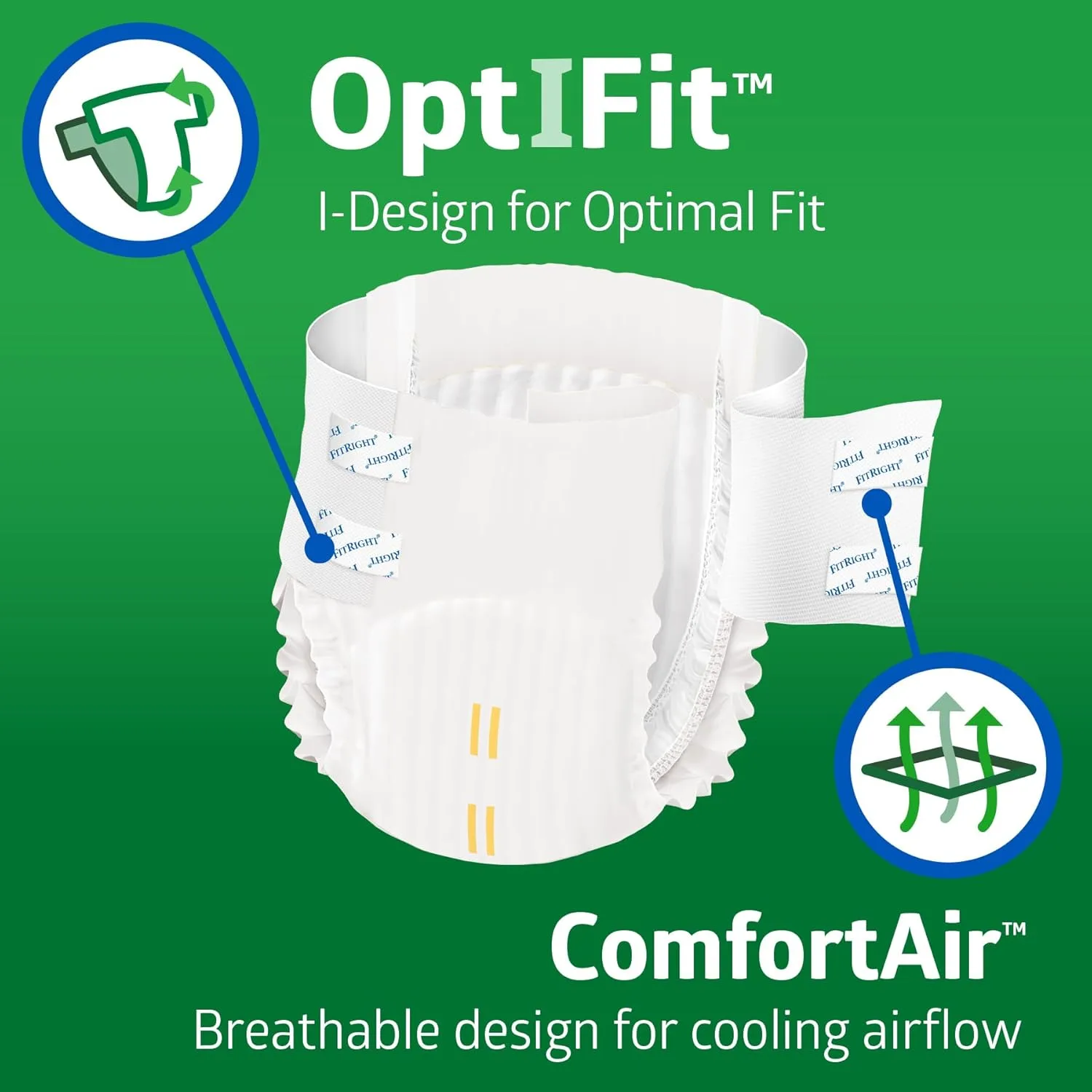 Ultra Absorbency Adult Diapers, FSA/HSA Eligible, 20 Count, Waist Size 32"-44", M, Incontinence Briefs for Men and Women