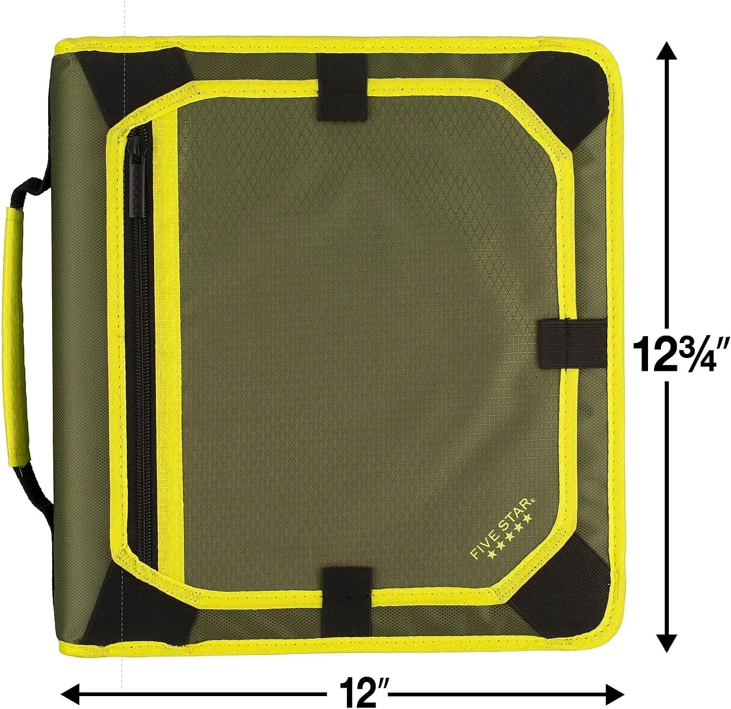 Five Star Zipper Binder, 2 Inch 3 Ring Binder with Expansion Panel (29052)