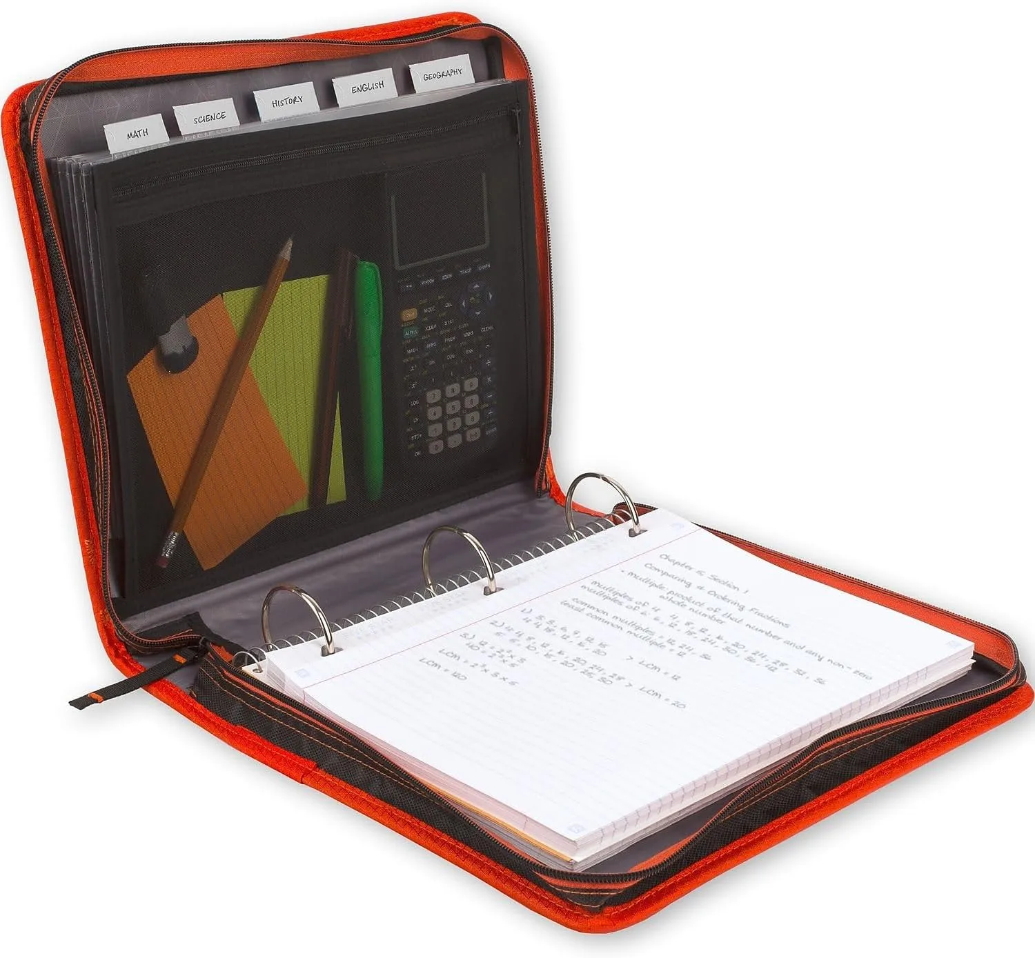Five Star Zipper Binder, 2 Inch 3 Ring Binder with Expansion Panel (29052)