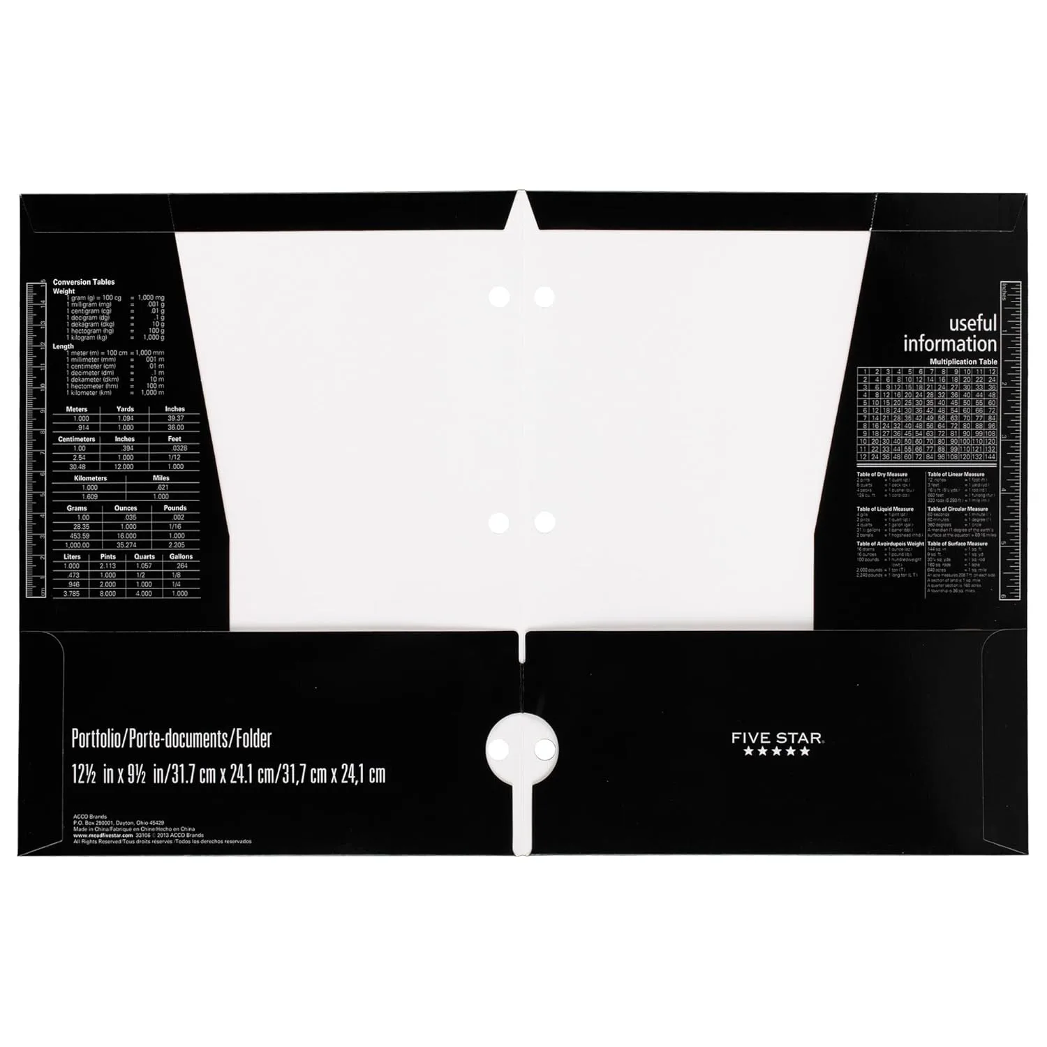 Mead Five Star 4 Pocket Paper Folder 33106 QTY 2