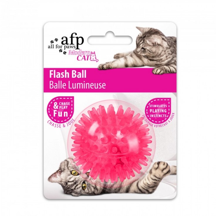 ALL FOR PAWS FLASH BALL - PINK ALL FOR PAWS FLASH BALL - PINK