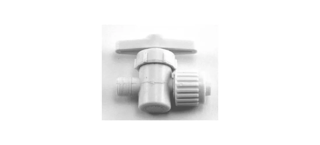 Flair-It 16892 Plastic Straight Stop Valve, 0.5" Size