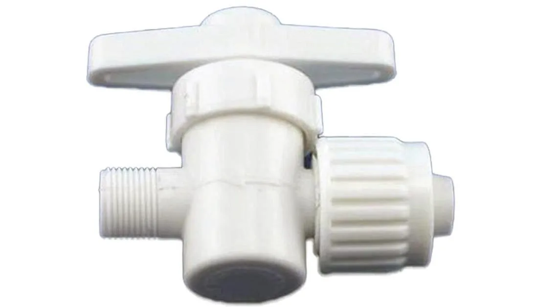 Flair-It 16892 Plastic Straight Stop Valve, 0.5" Size