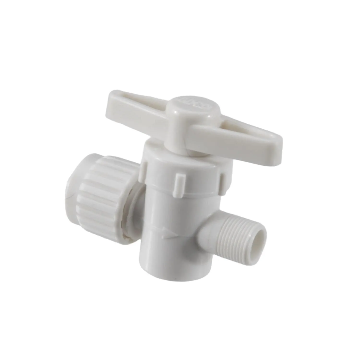 Flair-It 16892 Plastic Straight Stop Valve, 0.5" Size