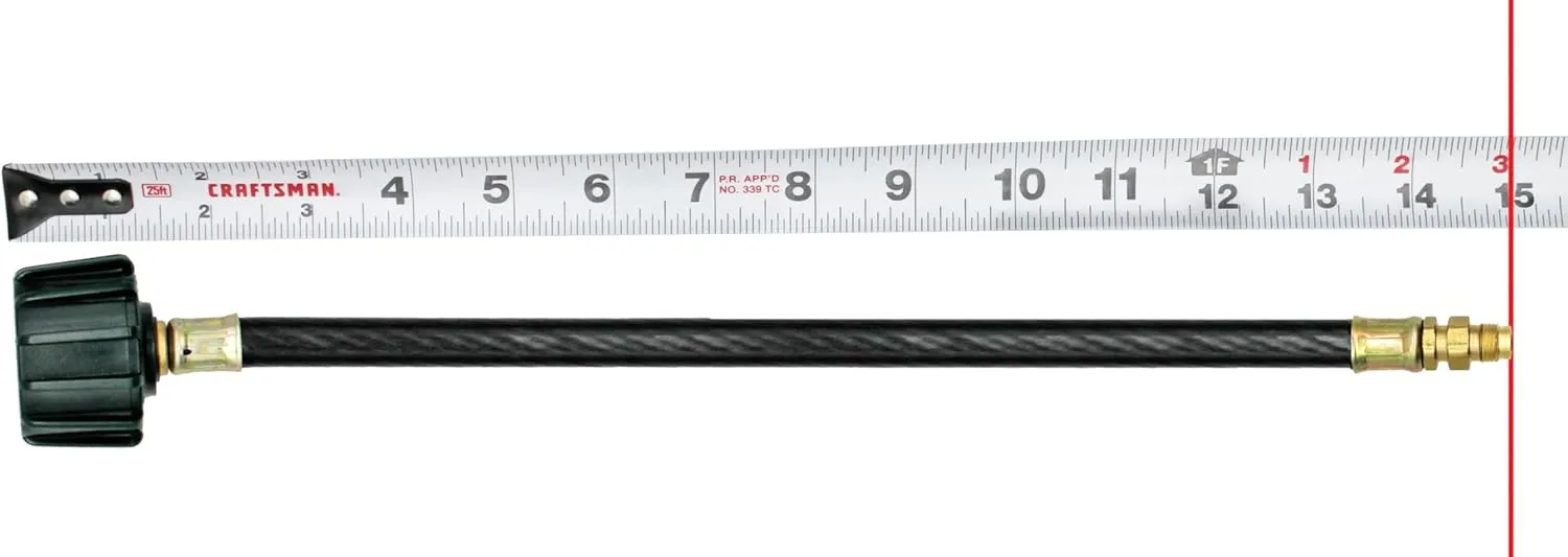 Flame King Pigtail Propane Hose Connector ACME nut x 1/4 inch Inverted Male Flare