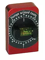 Flange Wizard L-2 Degree Levels, 2 3/8", 1 Vial,Red