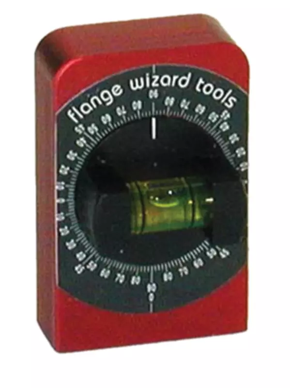Flange Wizard L-2 Degree Levels, 2 3/8", 1 Vial,Red