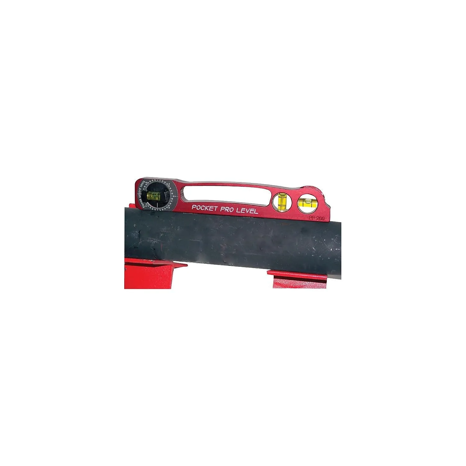 Flange Wizard PP-200 Pocket Pro Levels, 9", 3 Vials, RED 1