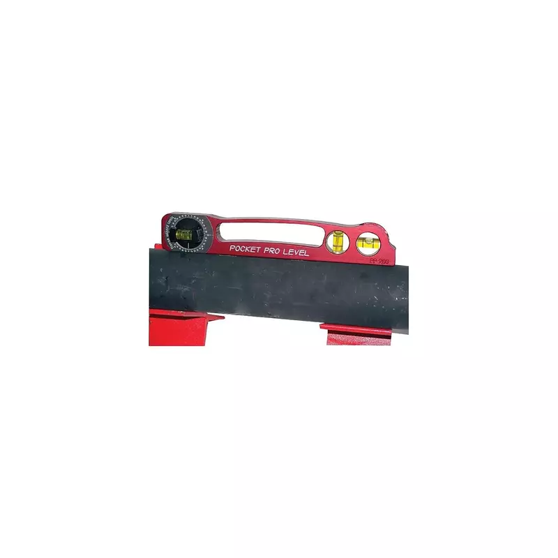 Flange Wizard PP-200 Pocket Pro Levels, 9", 3 Vials, RED 1