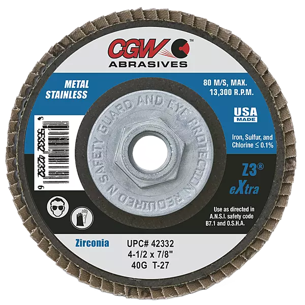CGW Abrasives - Zirconia Flap Discs