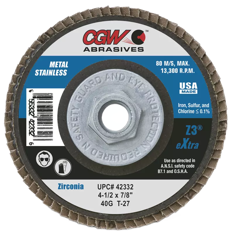 CGW Abrasives - Zirconia Flap Discs
