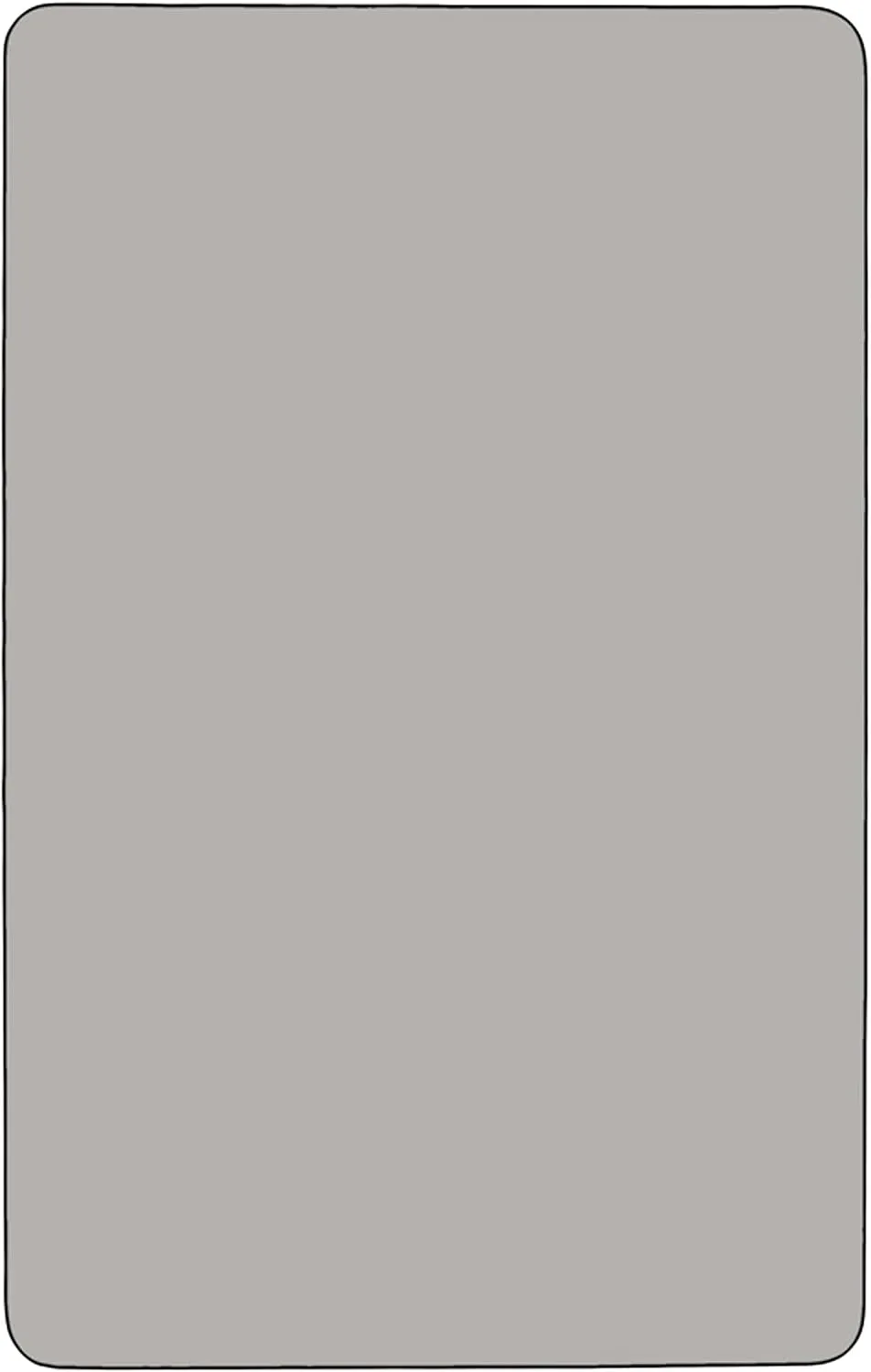 Flash Furniture Rectangular HP Laminate Activity Table, 24 x 60 in, Adjustable 16.25-25.25 in, Gray