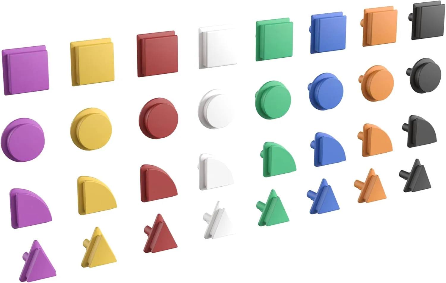 Flash Furniture Bright Beginnings Commercial 256-Piece Shape Set For Modular STEAM Wall Systems, Multicolor