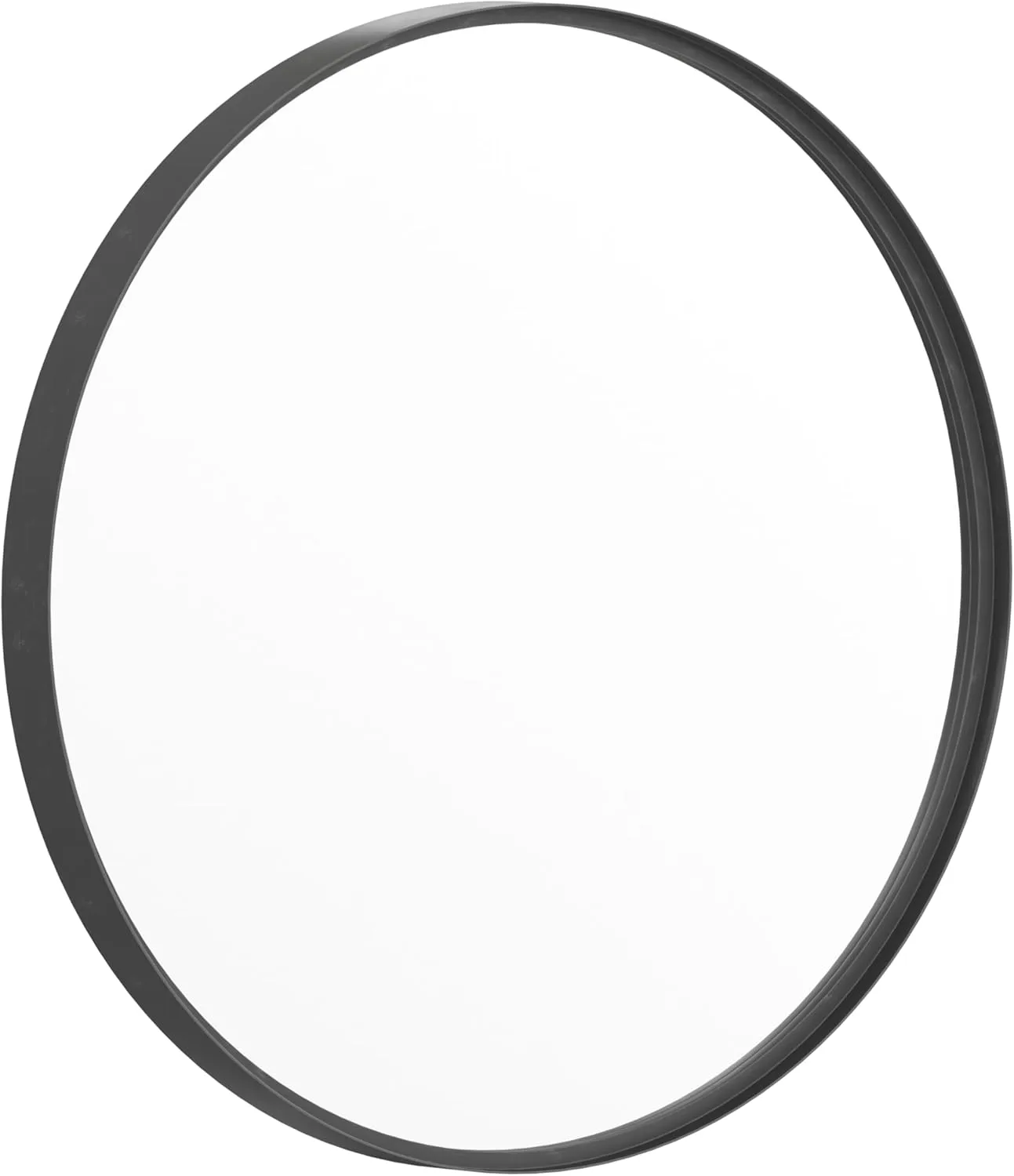Flash Furniture Jennifer Large Round Wall Mirror - Black Circle Accent Mirror - 27.5" Vanity Mirror - for Bathroom, Vanity