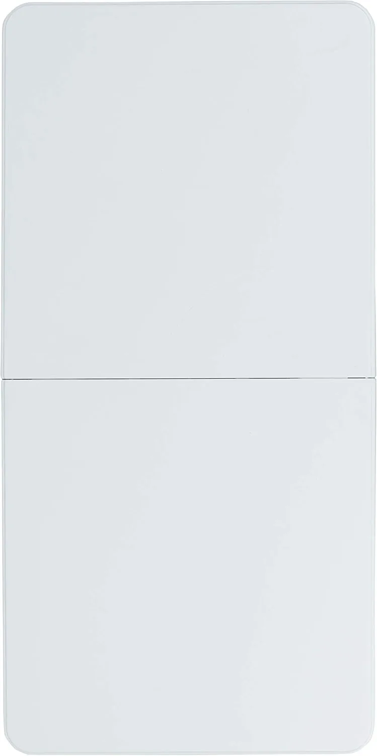 Flash Furniture Height-Adjustable Bi-Fold Plastic Folding Table With Carrying Handle, 29inH x 23-3/4inW x 47-1/2inD