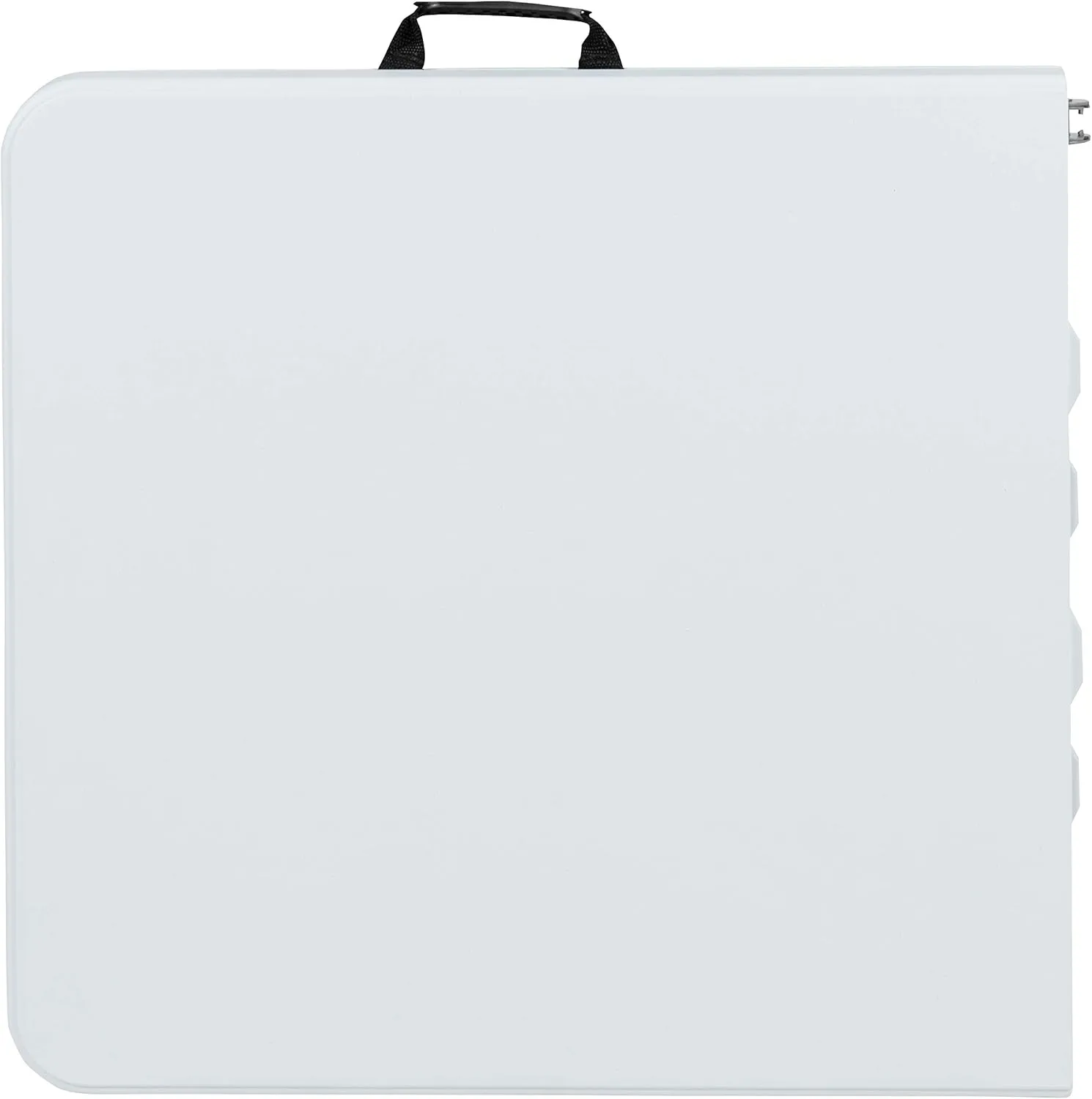 Flash Furniture Height-Adjustable Bi-Fold Plastic Folding Table With Carrying Handle, 29inH x 23-3/4inW x 47-1/2inD