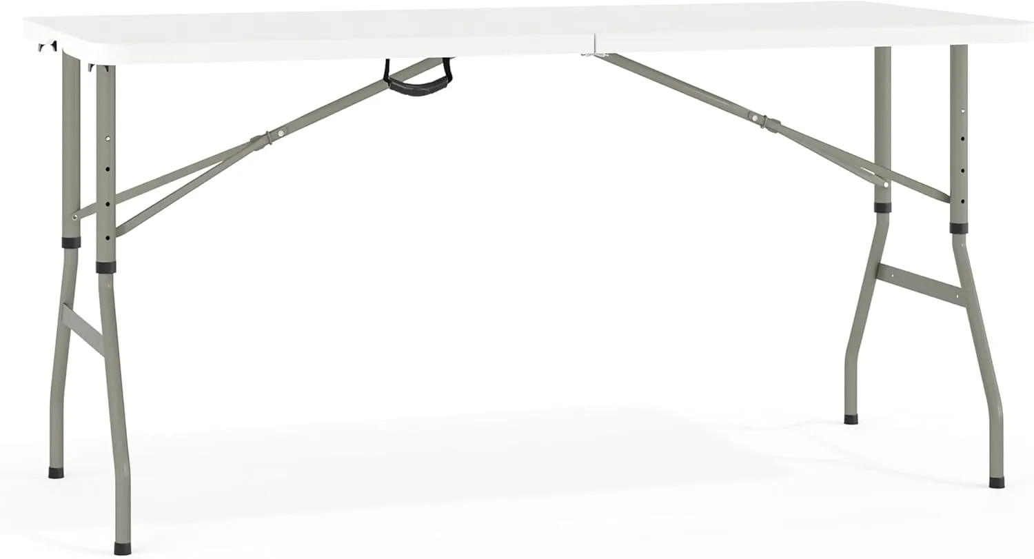 Flash Furniture Kathryn 5' Rectangular Plastic Folding Event Table with Carrying Handle