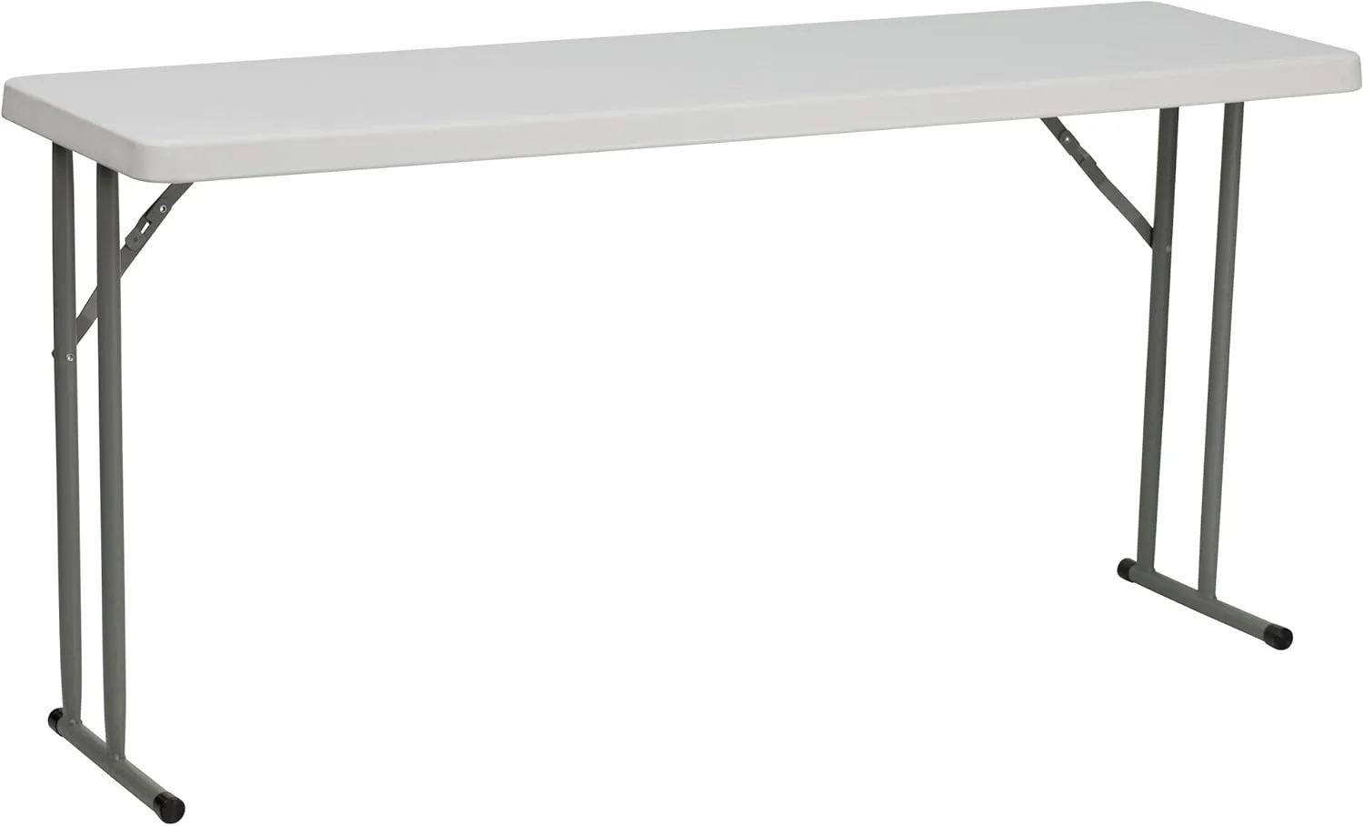 Flash Furniture Kathryn 5-Foot Granite White Plastic Folding Training Table & Elon 2.85-Foot Square Granite White Plastic