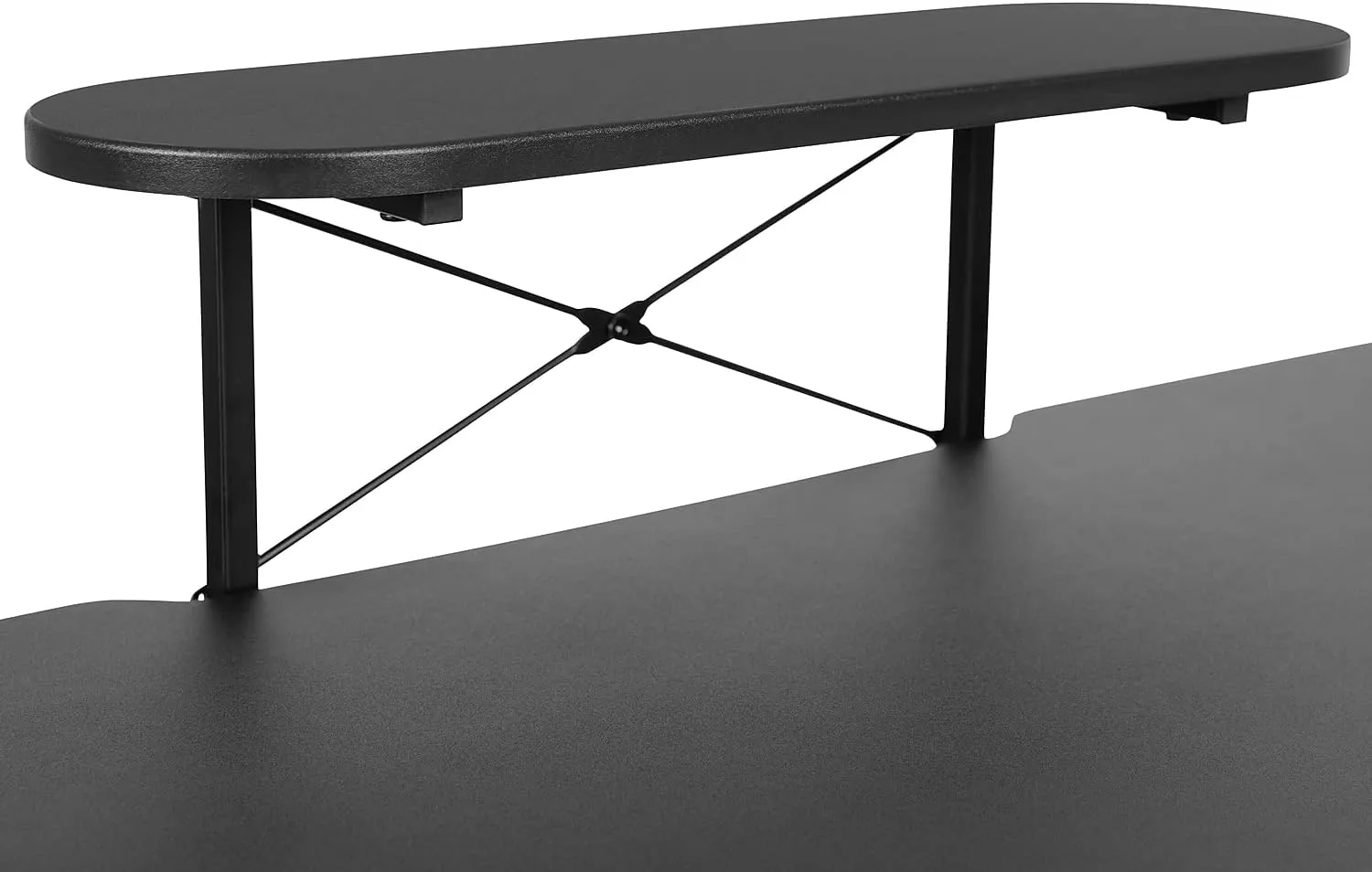 Flash Furniture Mallot Black Gaming Desk with Cup Holder, Headphone Hook, and Monitor/Smartphone Stand Black 51.5"