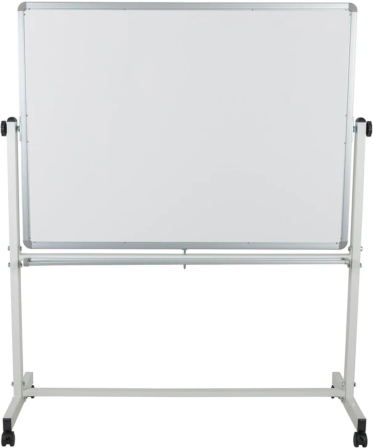 Flash Furniture HERCULES Series 53"W x 62.5"H Double-Sided Mobile White Board with Pen Tray