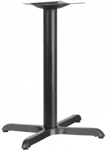 Flash Furniture Beverly 23.75" x 30" Restaurant Table X-Base with 3" Diameter Table Height Column