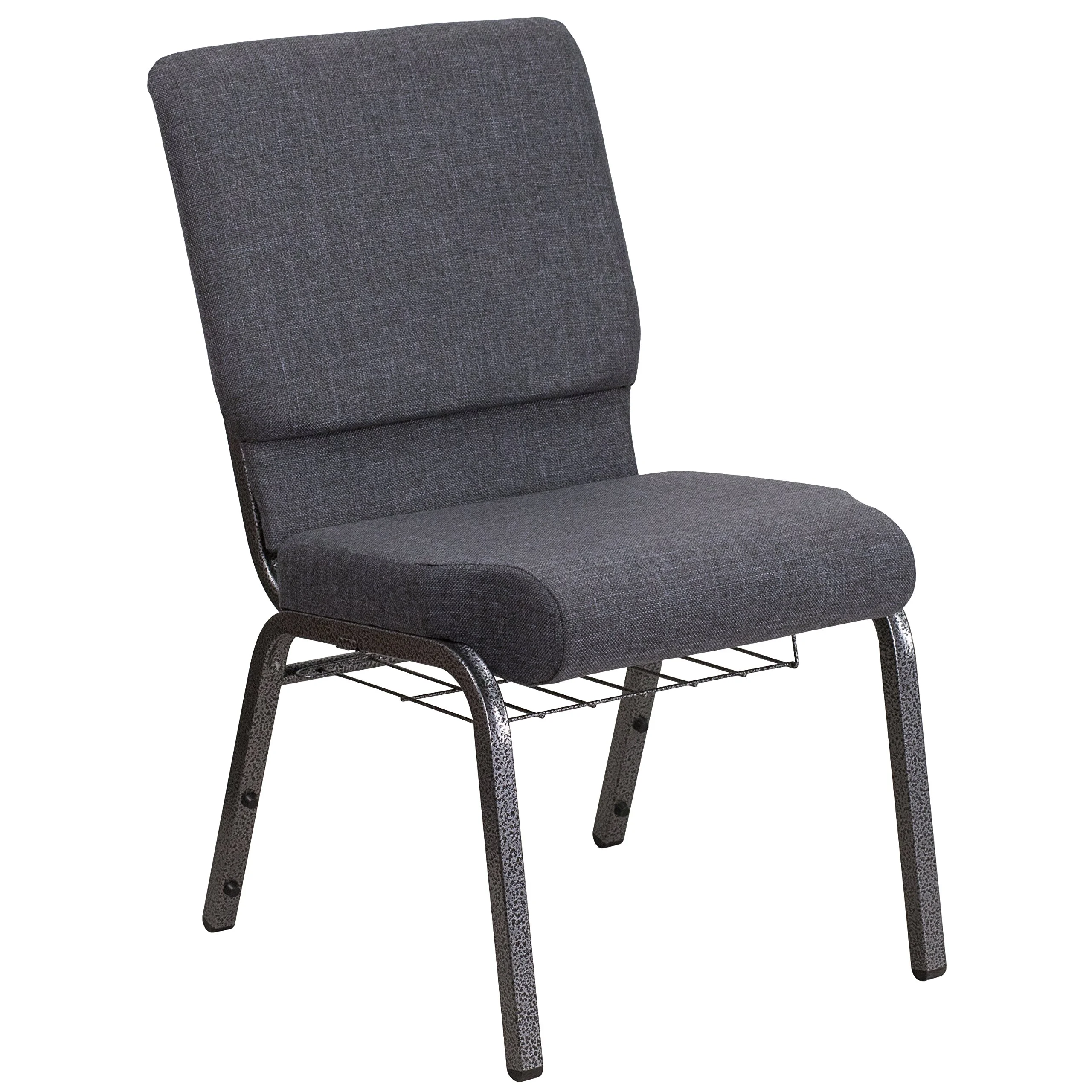 Flash Furniture HERCULES Series 18.5''W Church Chair with Book Rack