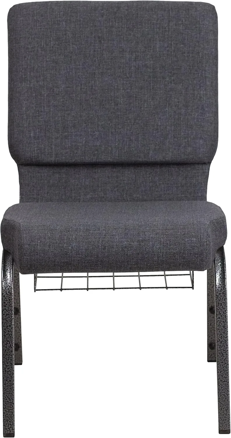 Flash Furniture HERCULES Series 18.5''W Church Chair with Book Rack