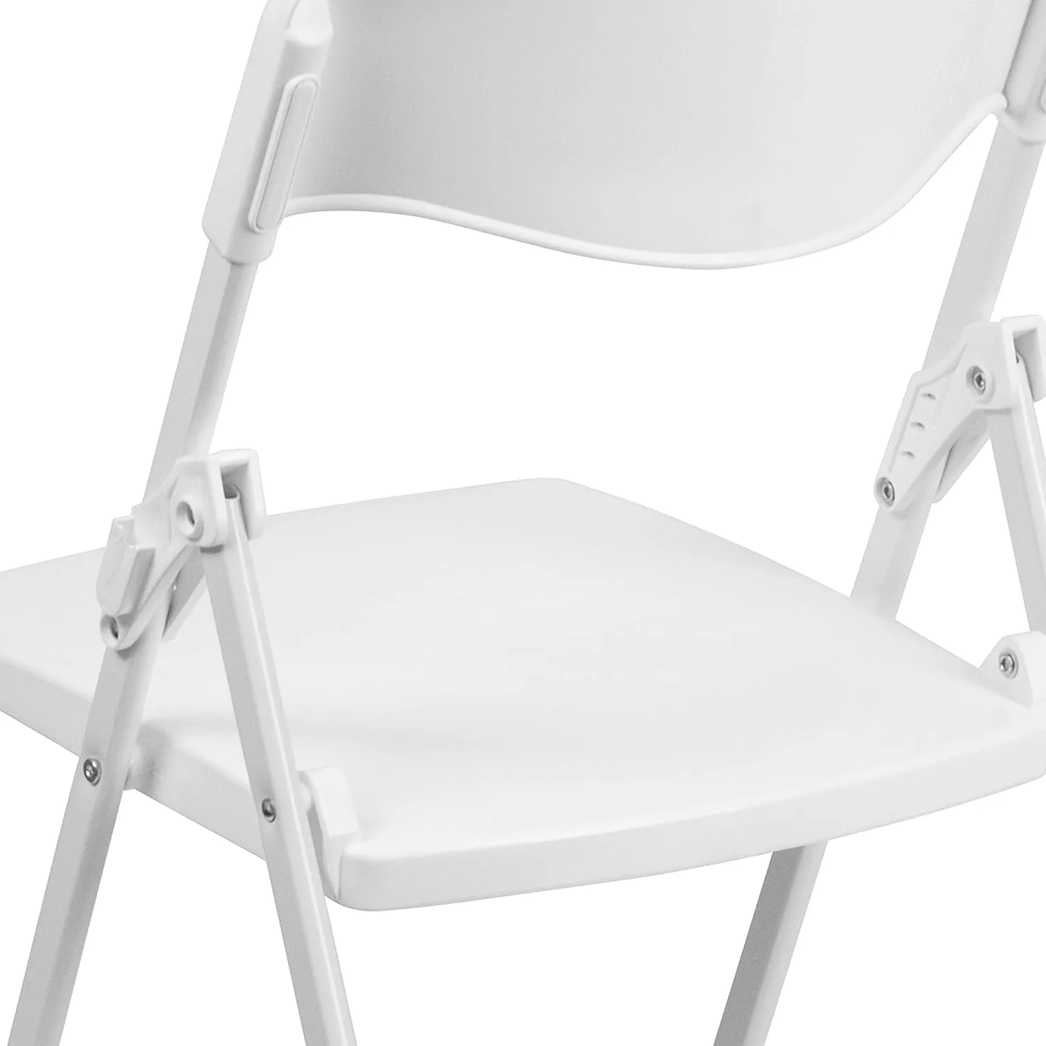 Flash Furniture HERCULES Series 500 lb. Capacity Heavy Duty Plastic Folding Chair with Built-in Ganging Brackets