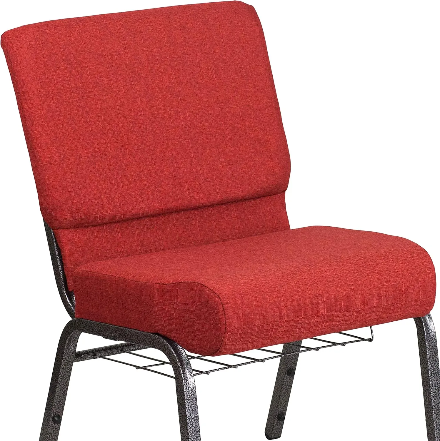 Flash Furniture HERCULES Series 21''W Padded Church Chair with Book Rack