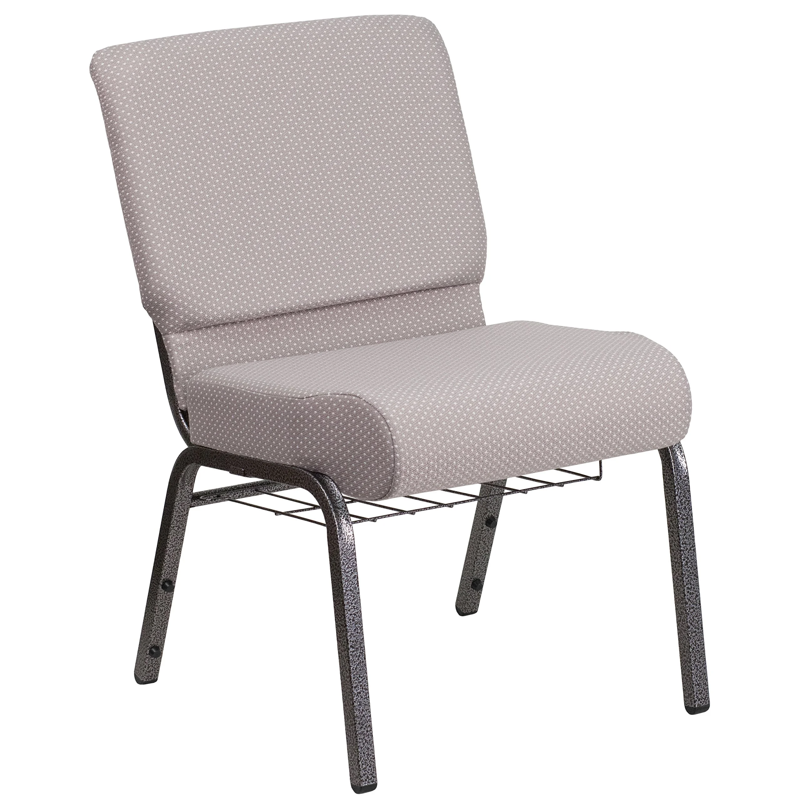 Flash Furniture HERCULES Series 21''W Padded Church Chair with Book Rack