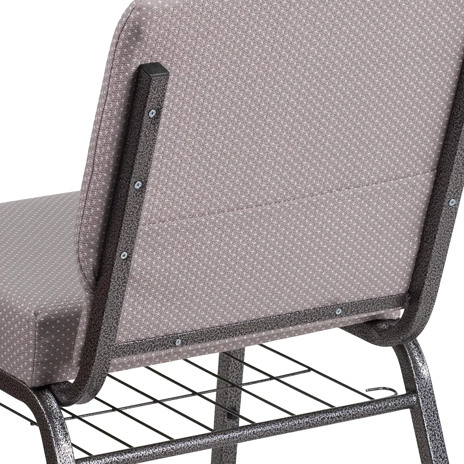 Flash Furniture HERCULES Series 21''W Padded Church Chair with Book Rack
