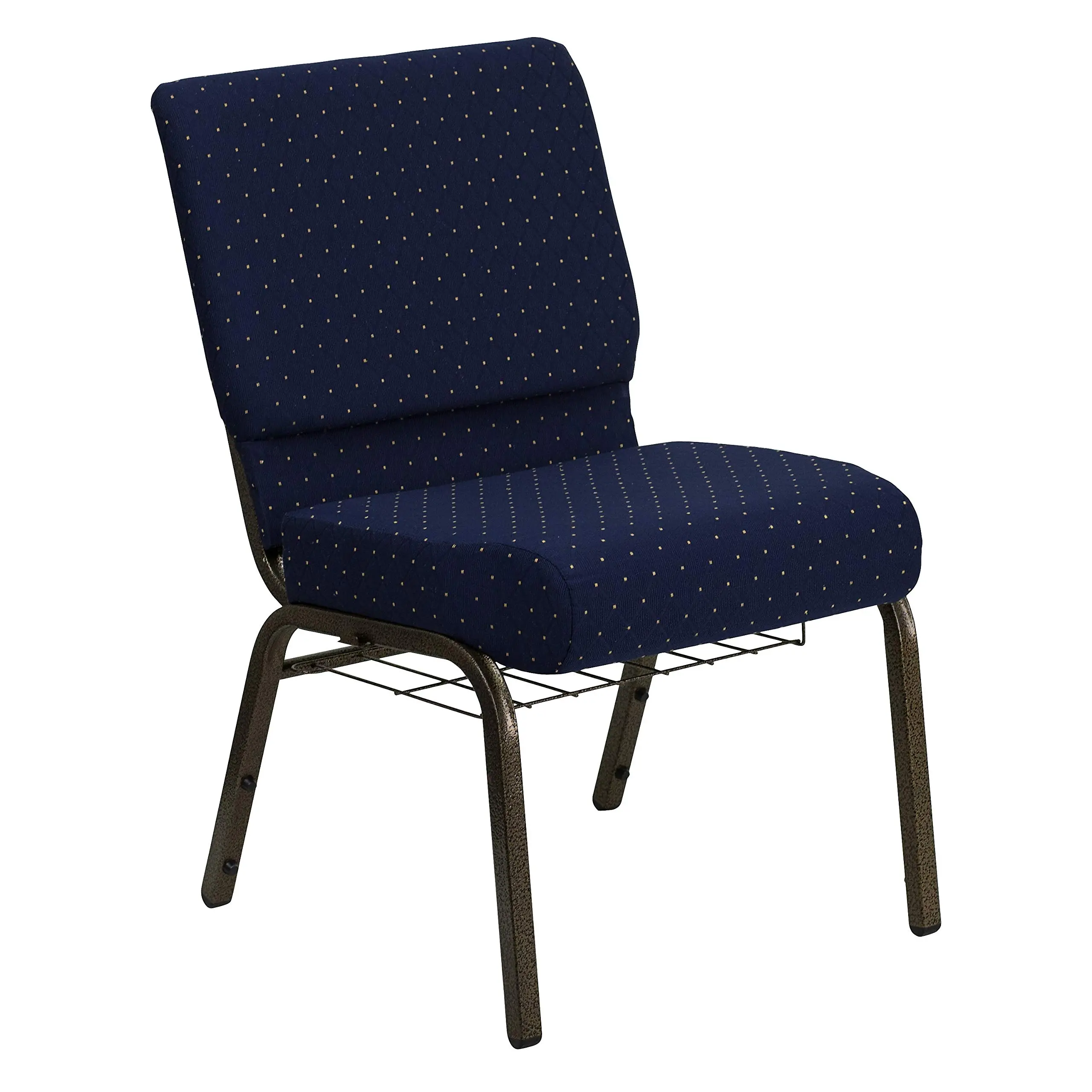 Flash Furniture HERCULES Series 21''W Padded Church Chair with Book Rack