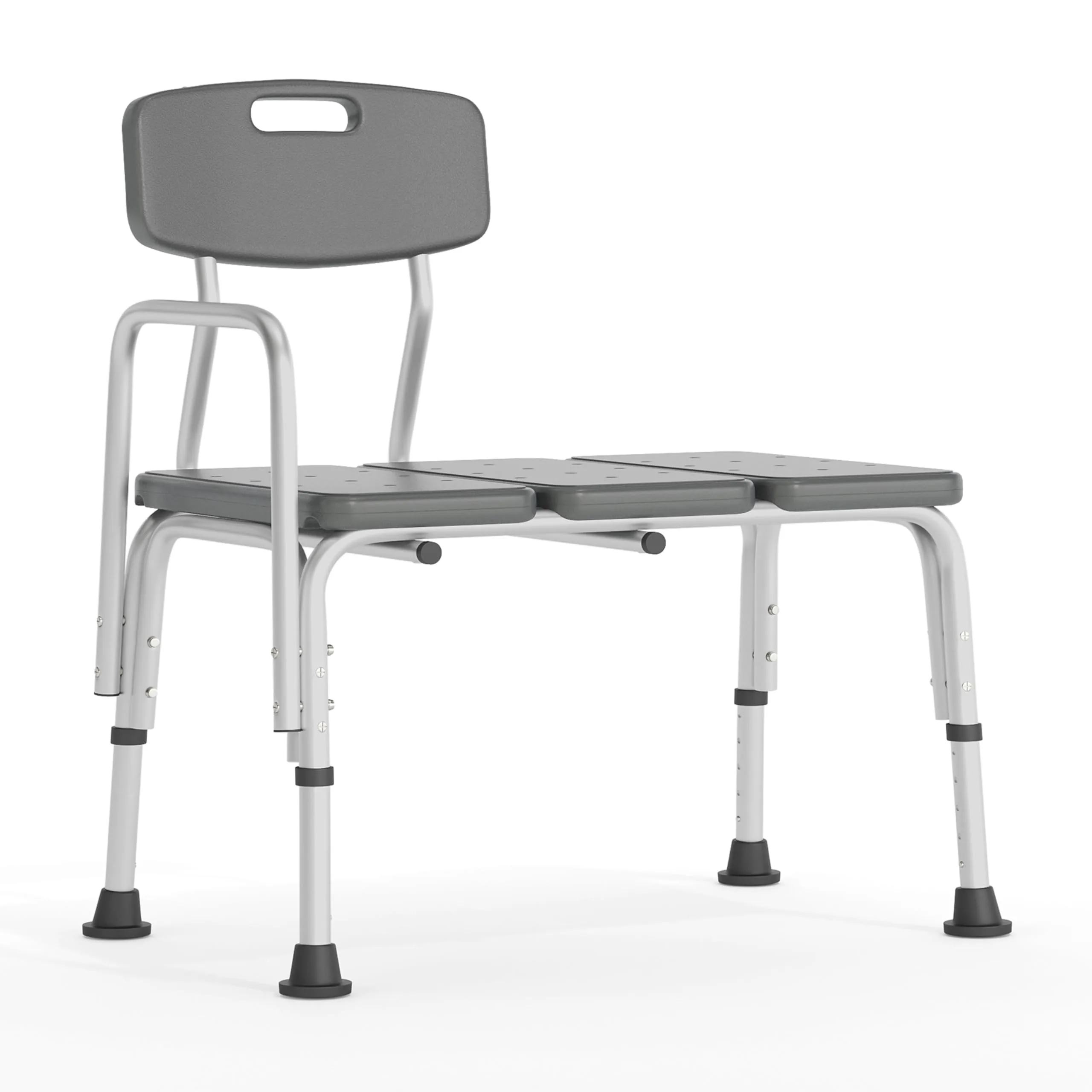 Flash Furniture HERCULES Series 300 Lb. Capacity Adjustable Bath & Shower Transfer Bench with Back and Side Arm