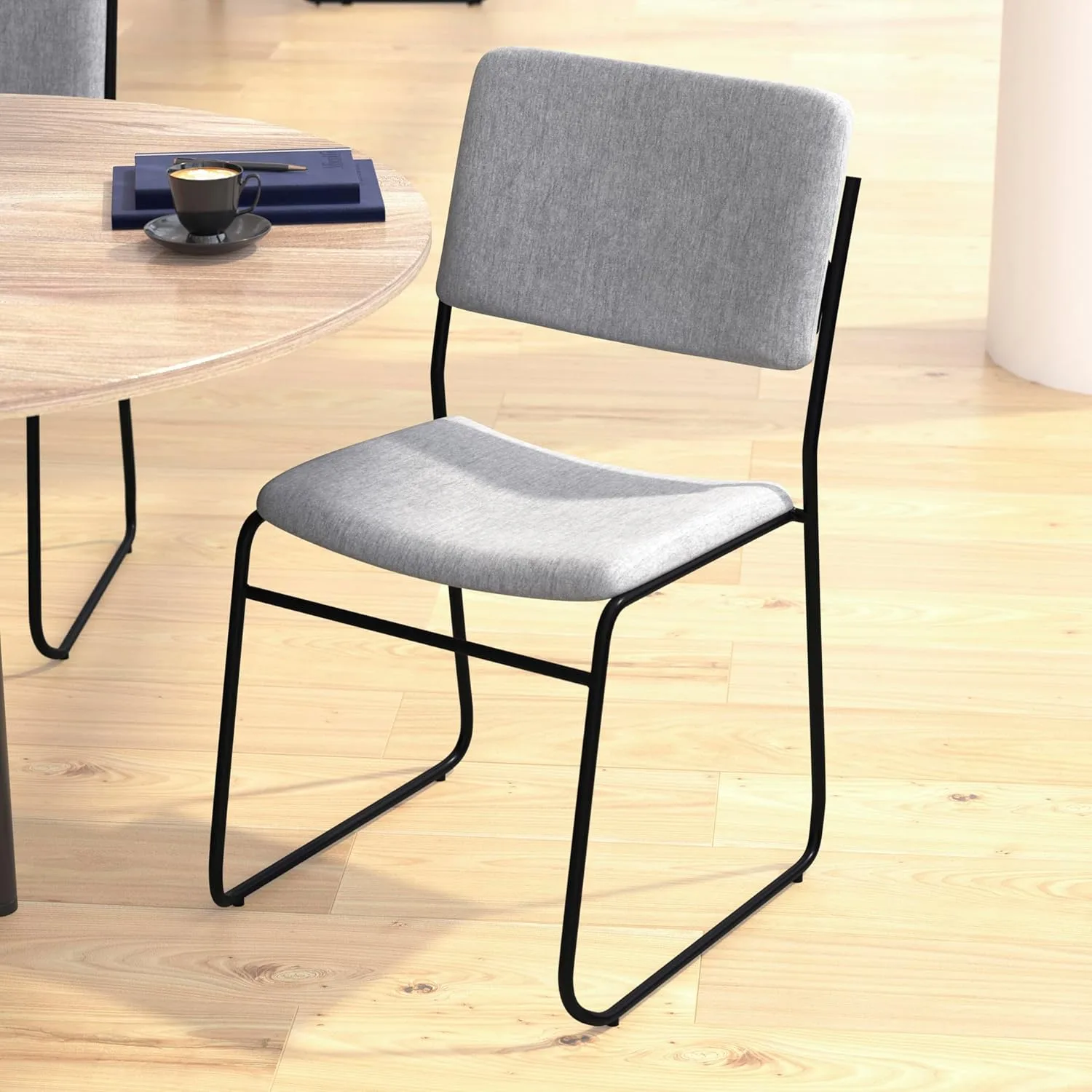 Flash Furniture HERCULES Series 500 lb Capacity High Density Stacking Chair with Sled Base