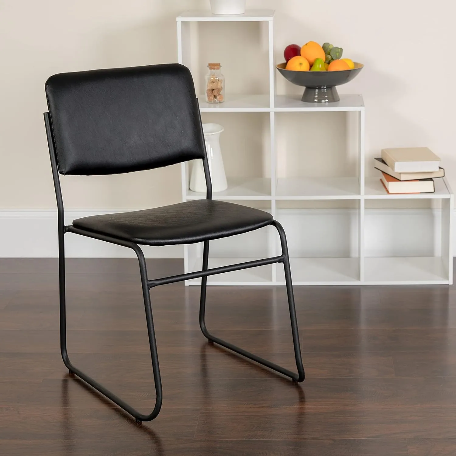 Flash Furniture HERCULES Series 500 lb Capacity High Density Stacking Chair with Sled Base