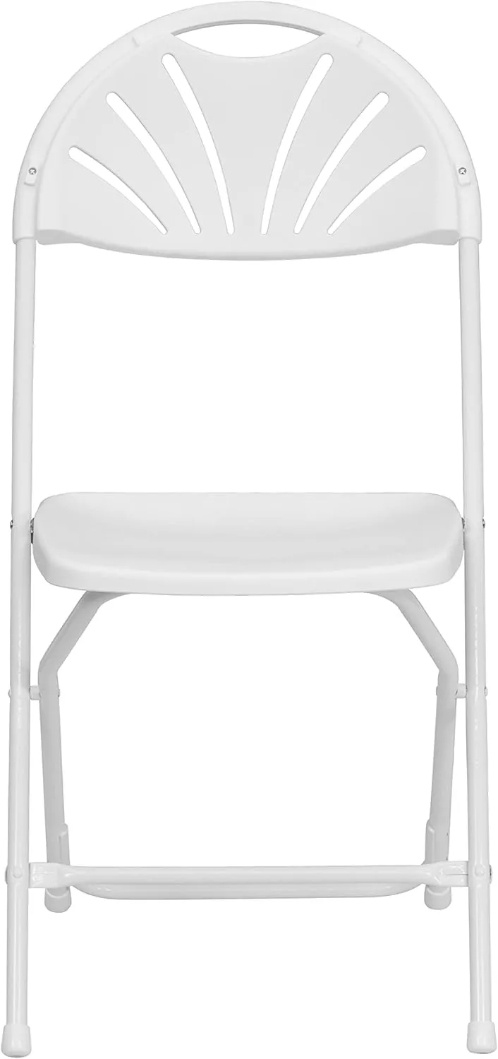 Flash Furniture HERCULES Series 650 lb Capacity Plastic Fan Back Folding Chair