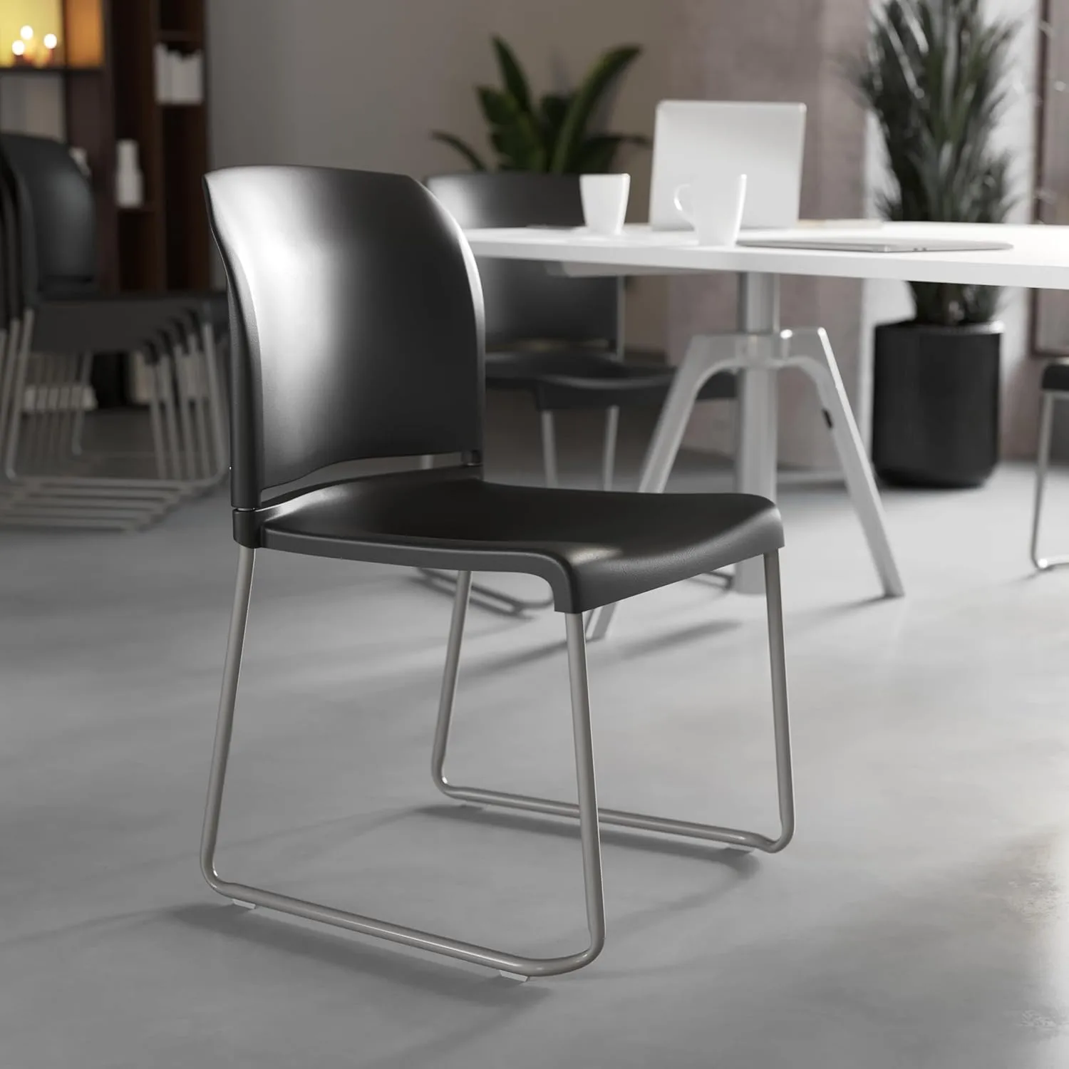 Flash Furniture HERCULES Series 880 lb Contoured Full-Back Stack Chair