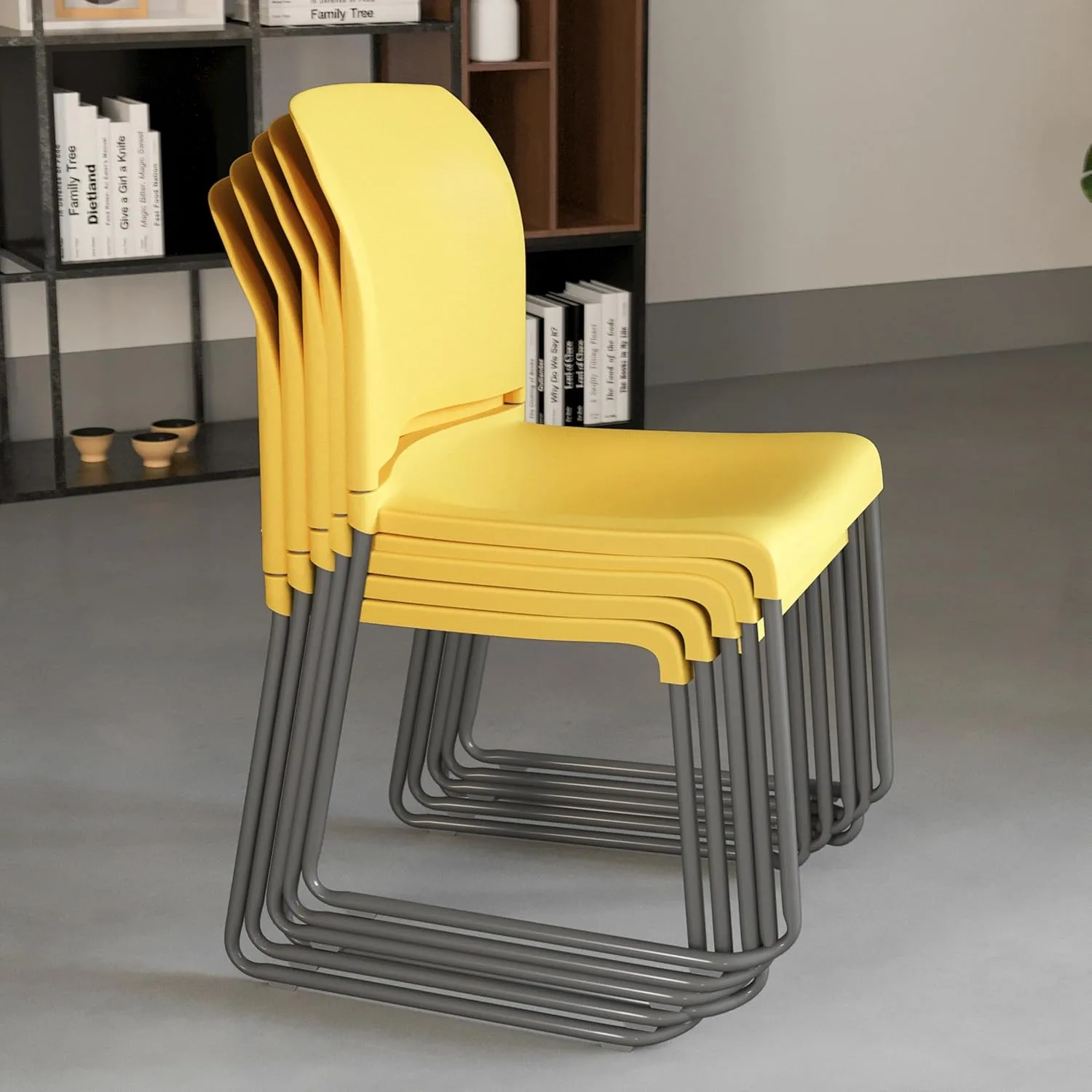 Flash Furniture HERCULES Series 880 lb Contoured Full-Back Stack Chair