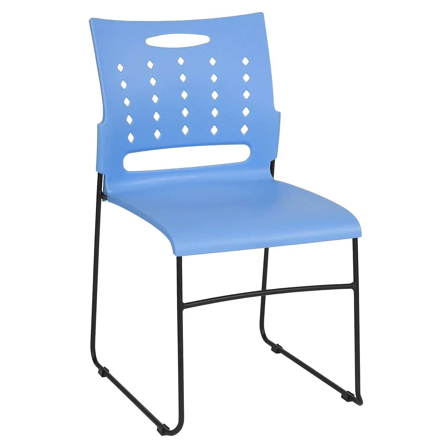 Flash Furniture HERCULES Series 881 lb. Capacity Sled Base Stack Chair with Air-Vent Back