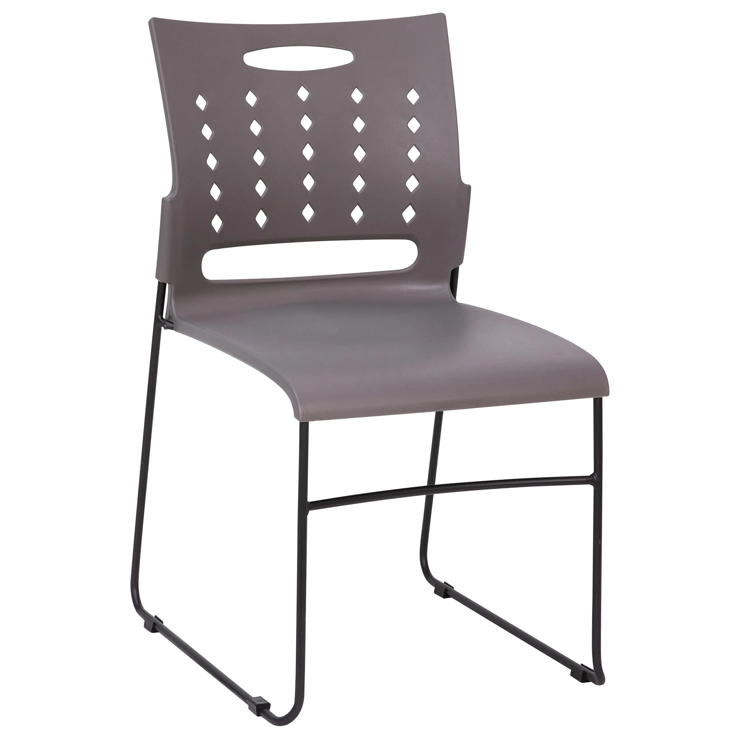 Flash Furniture Hercules Series 881 lb. Capacity Sled Base Stack Chair with Air-Vent Back