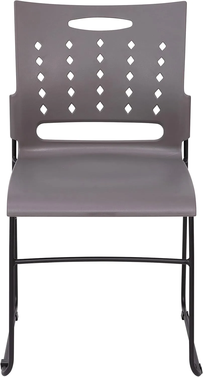 Flash Furniture Hercules Series 881 lb. Capacity Sled Base Stack Chair with Air-Vent Back