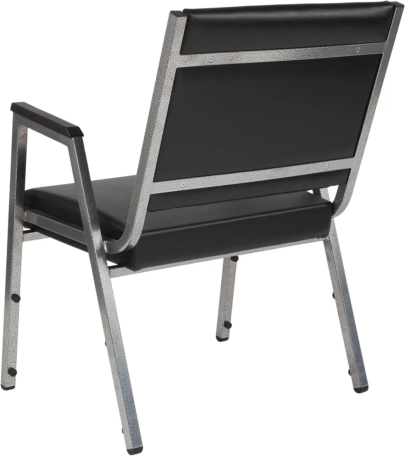 Flash Furniture HERCULES Bariatric Medical Reception Arm Chair With Antimicrobial Protection, Black