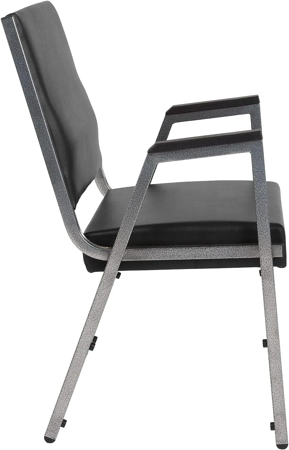 Flash Furniture HERCULES Bariatric Medical Reception Arm Chair With Antimicrobial Protection, Black
