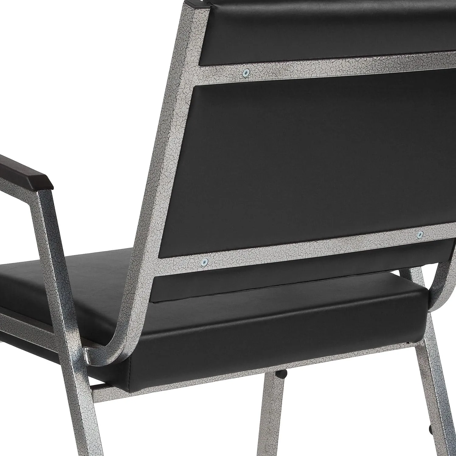 Flash Furniture HERCULES Bariatric Medical Reception Arm Chair With Antimicrobial Protection, Black